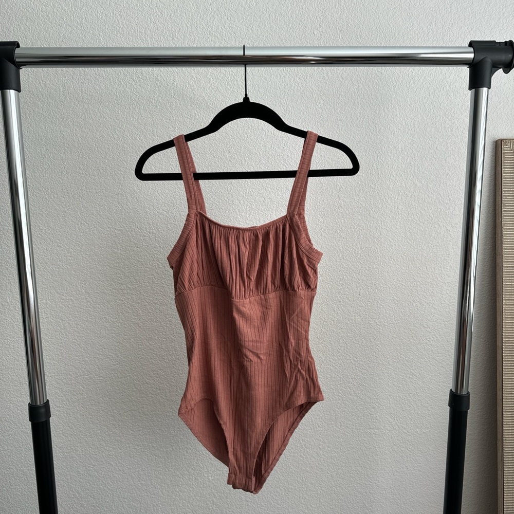 Wild Fable Blush Ribbed Top